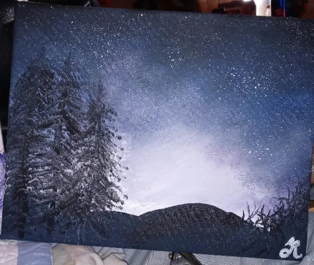 Starry Night Forest
