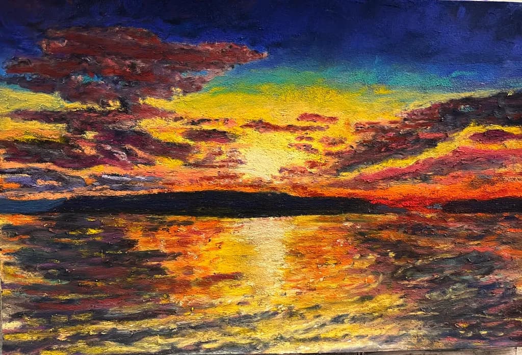 Harwood Island at Sunset 