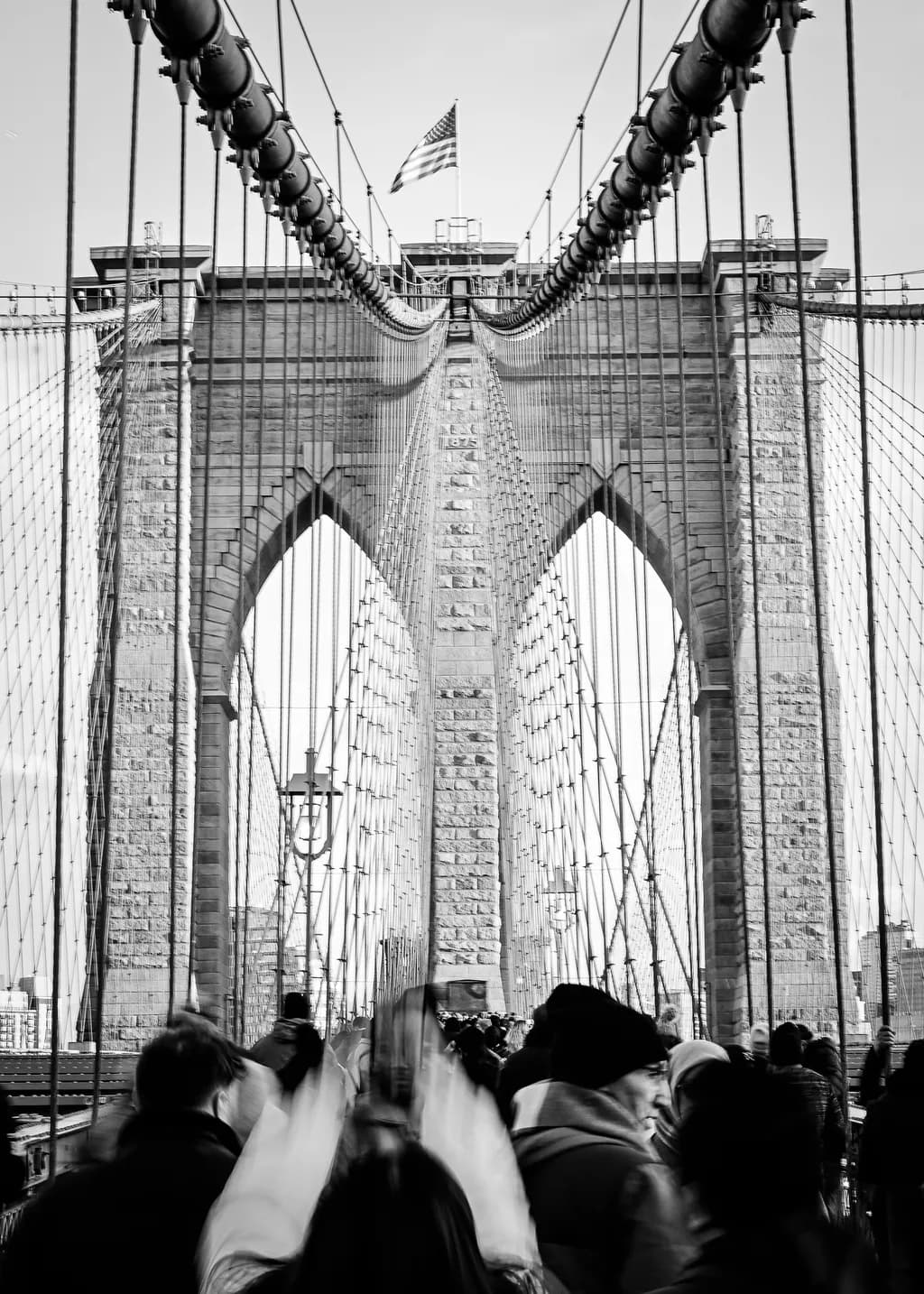 Brooklyn Bridge Crowd