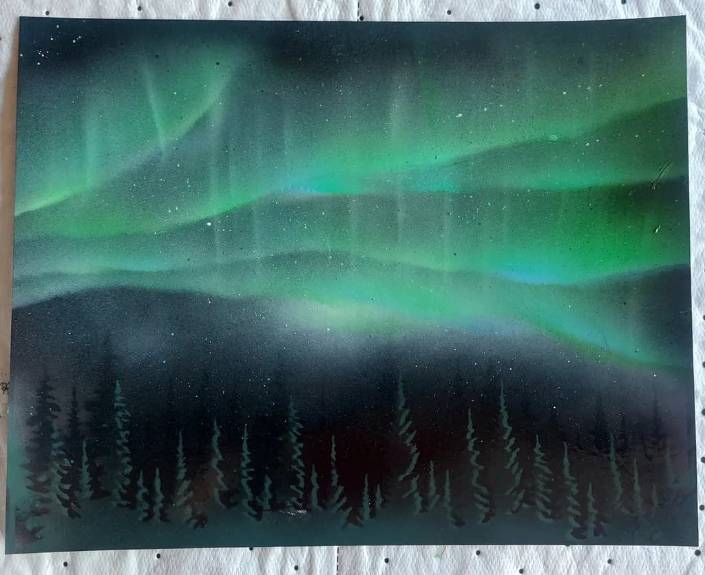 Northern Lights Forest