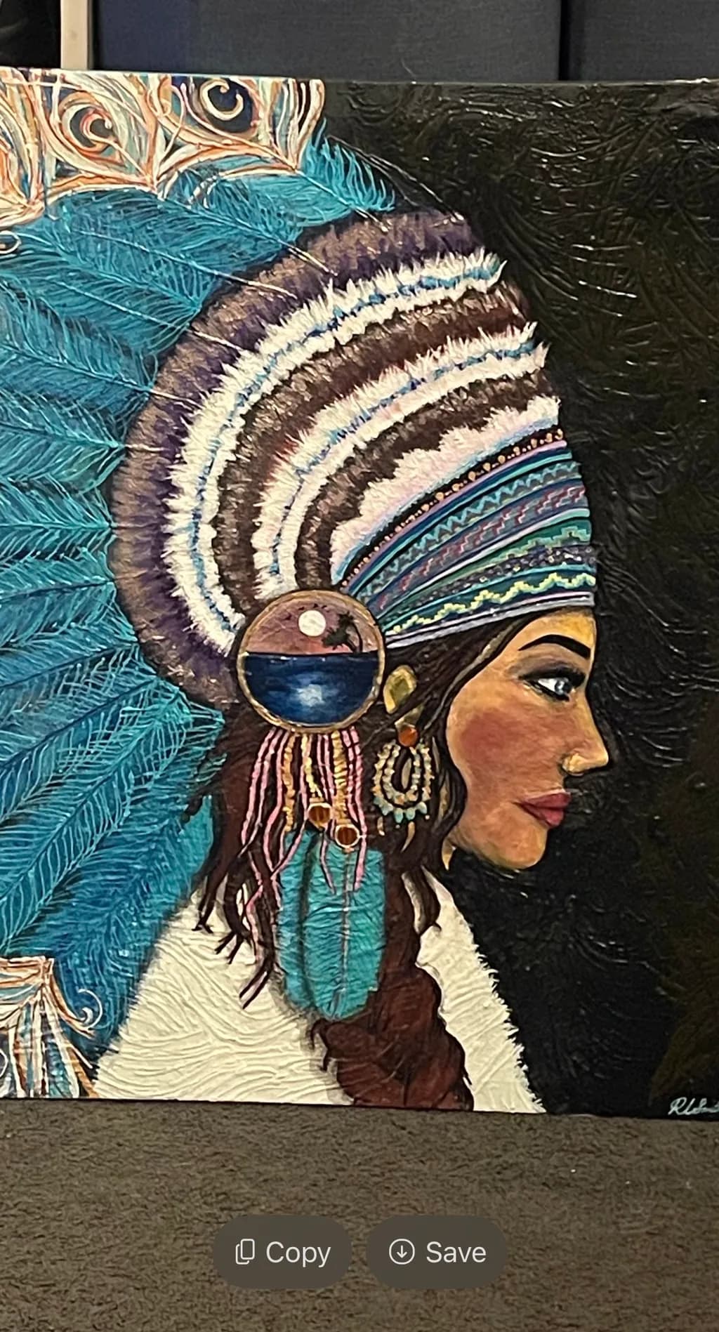 Tribal Feather Portrait