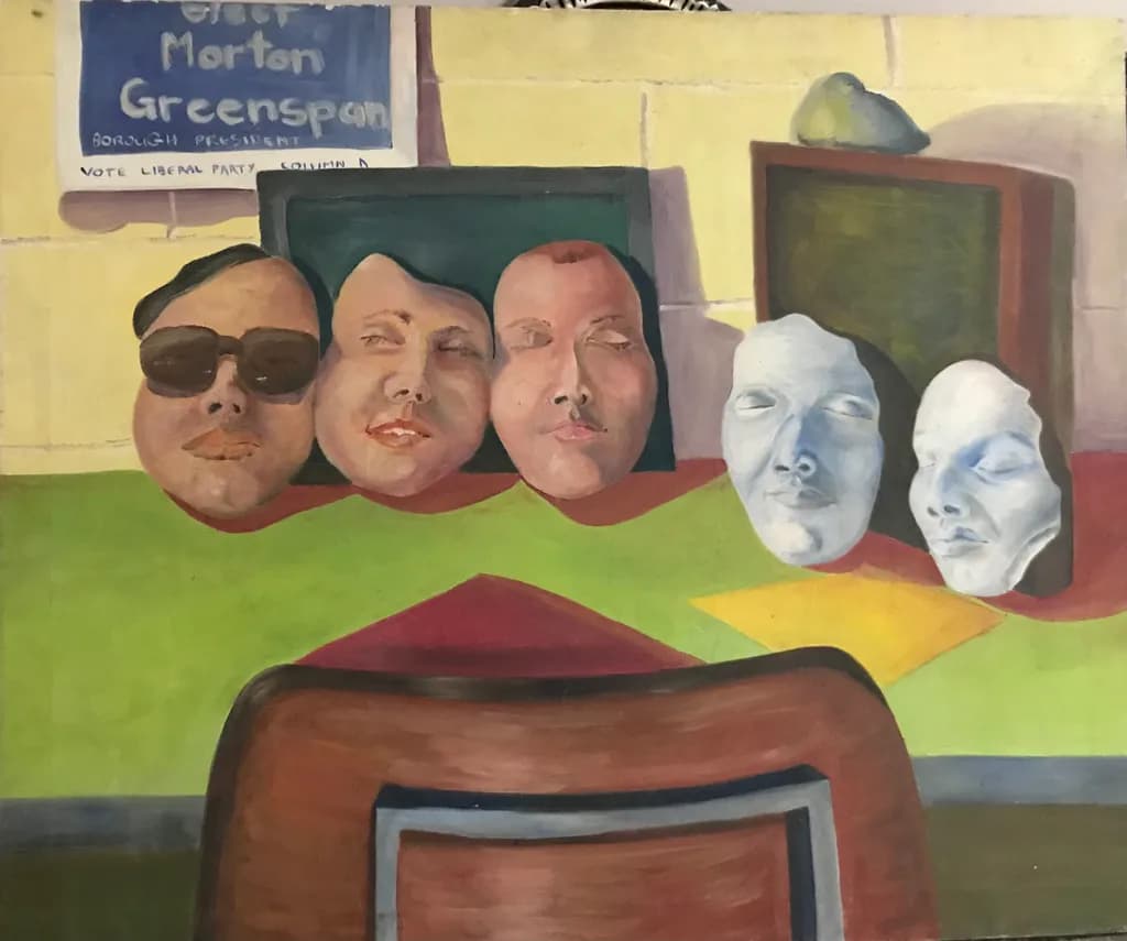 Masked Faces on Table