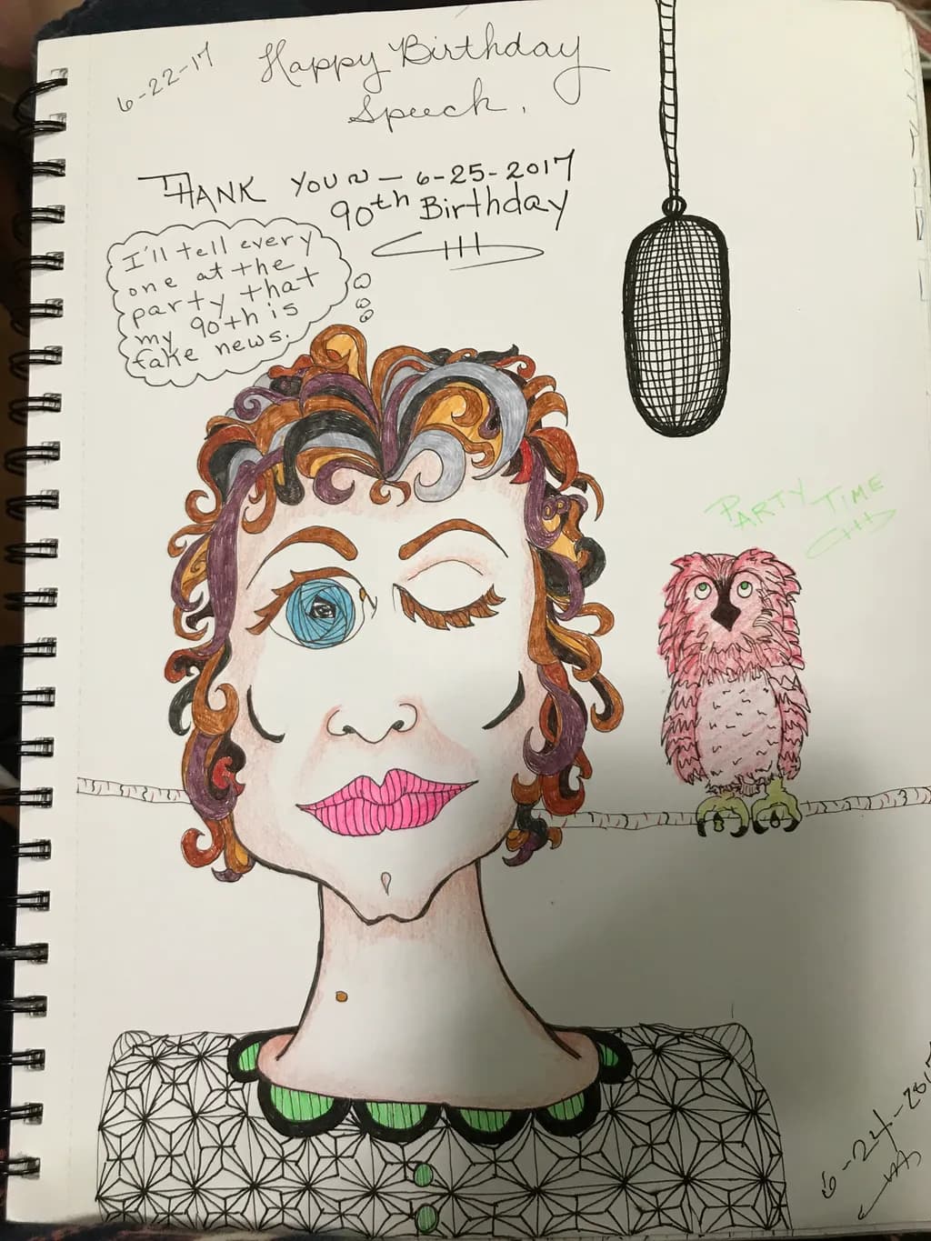 Birthday Speech with Owl