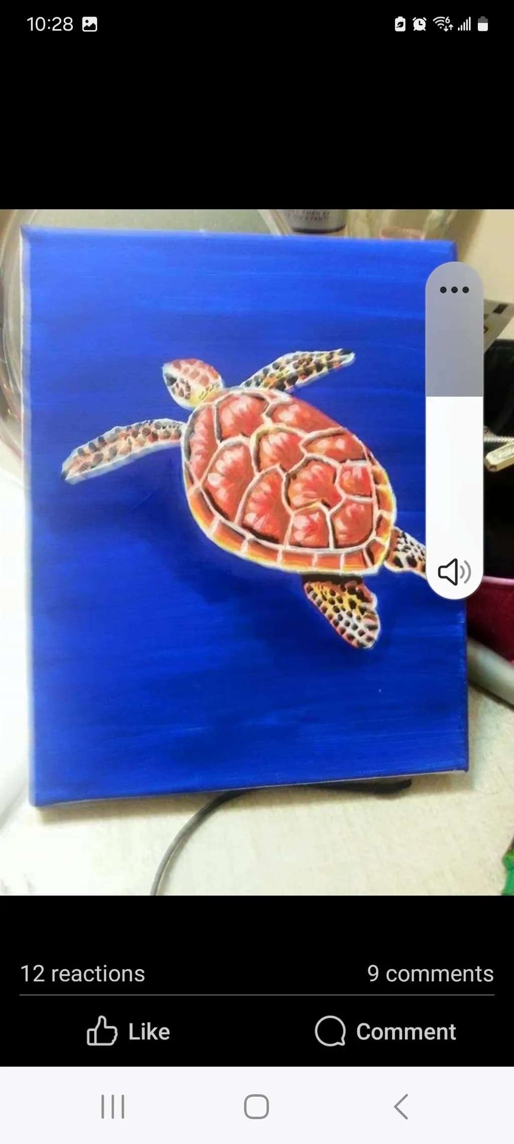 Sea Turtle in Blue