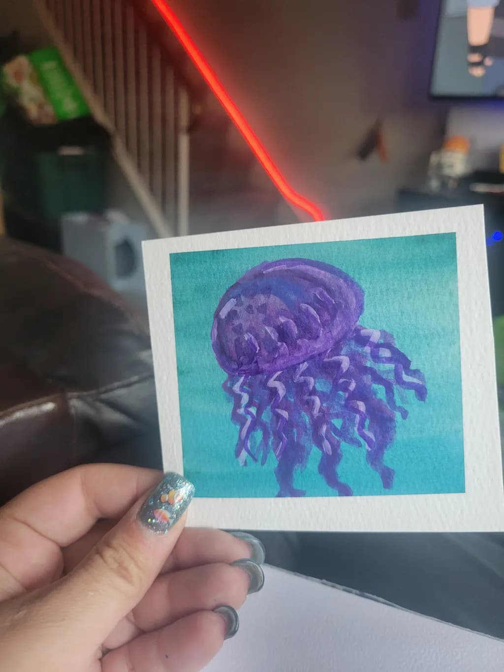 Purple Jellyfish Sea
