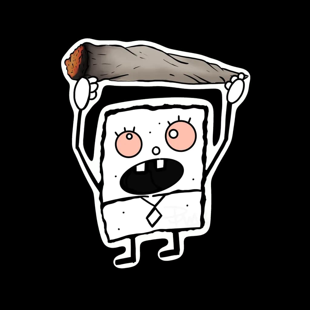 Cartoon Character Holding Joint