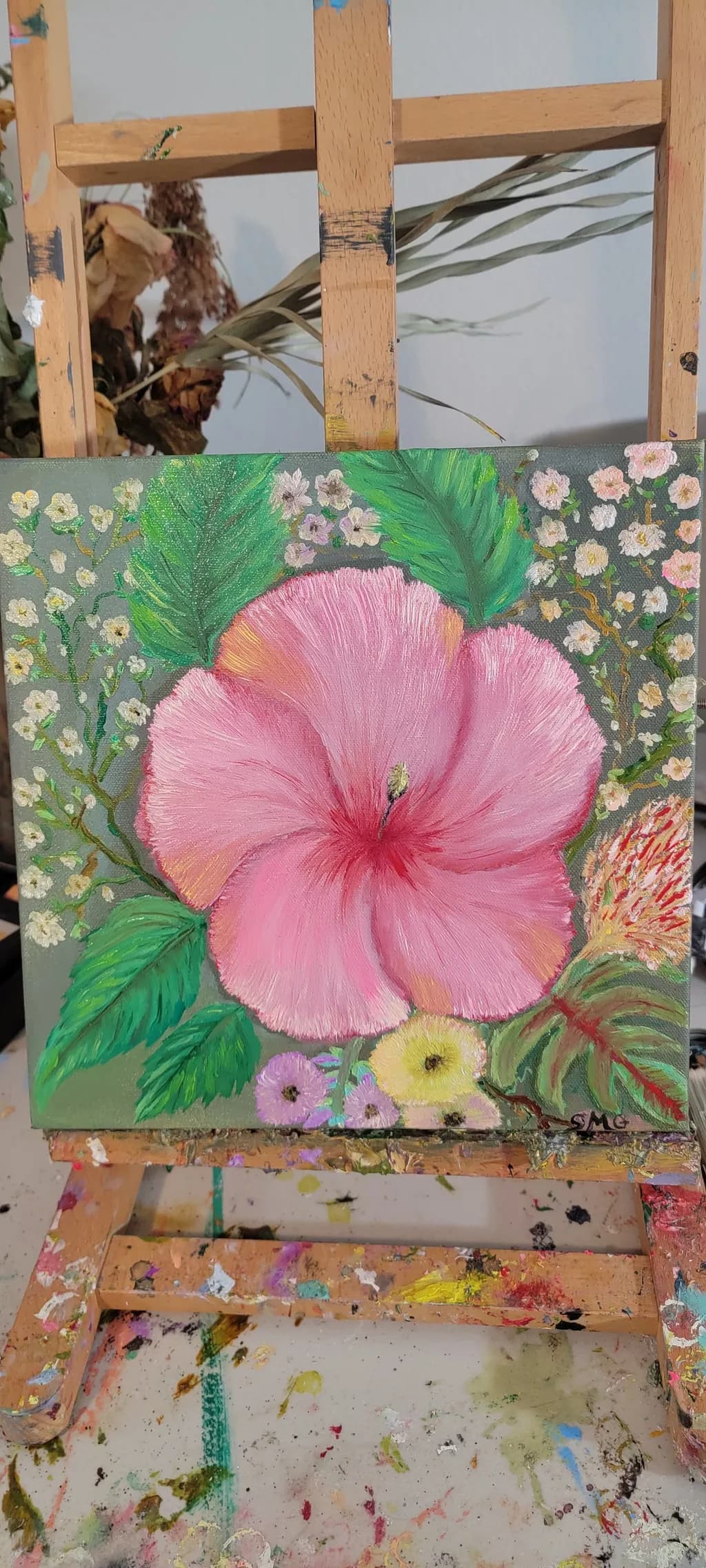 Pink Hibiscus Bloom