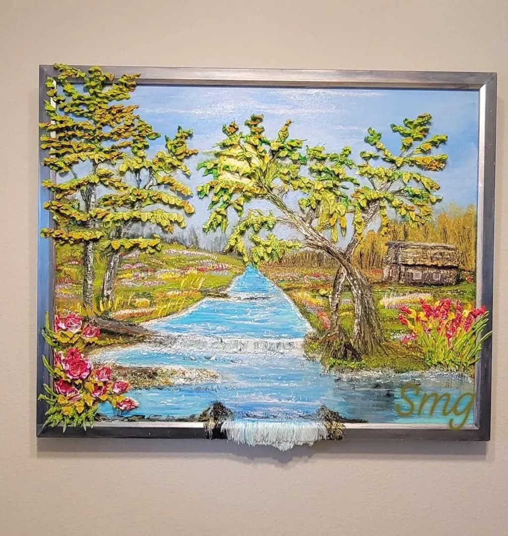 River and Trees Landscape
