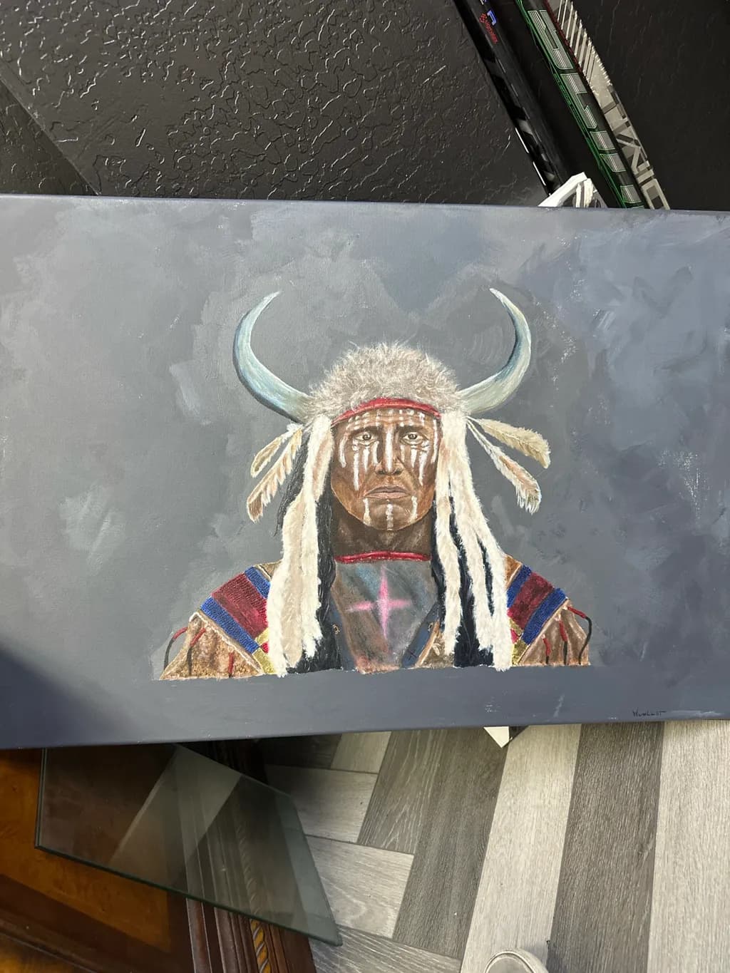 Native American Warrior Portrait
