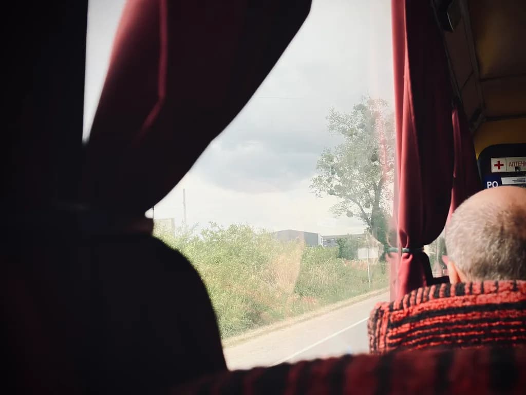 Bus Window View