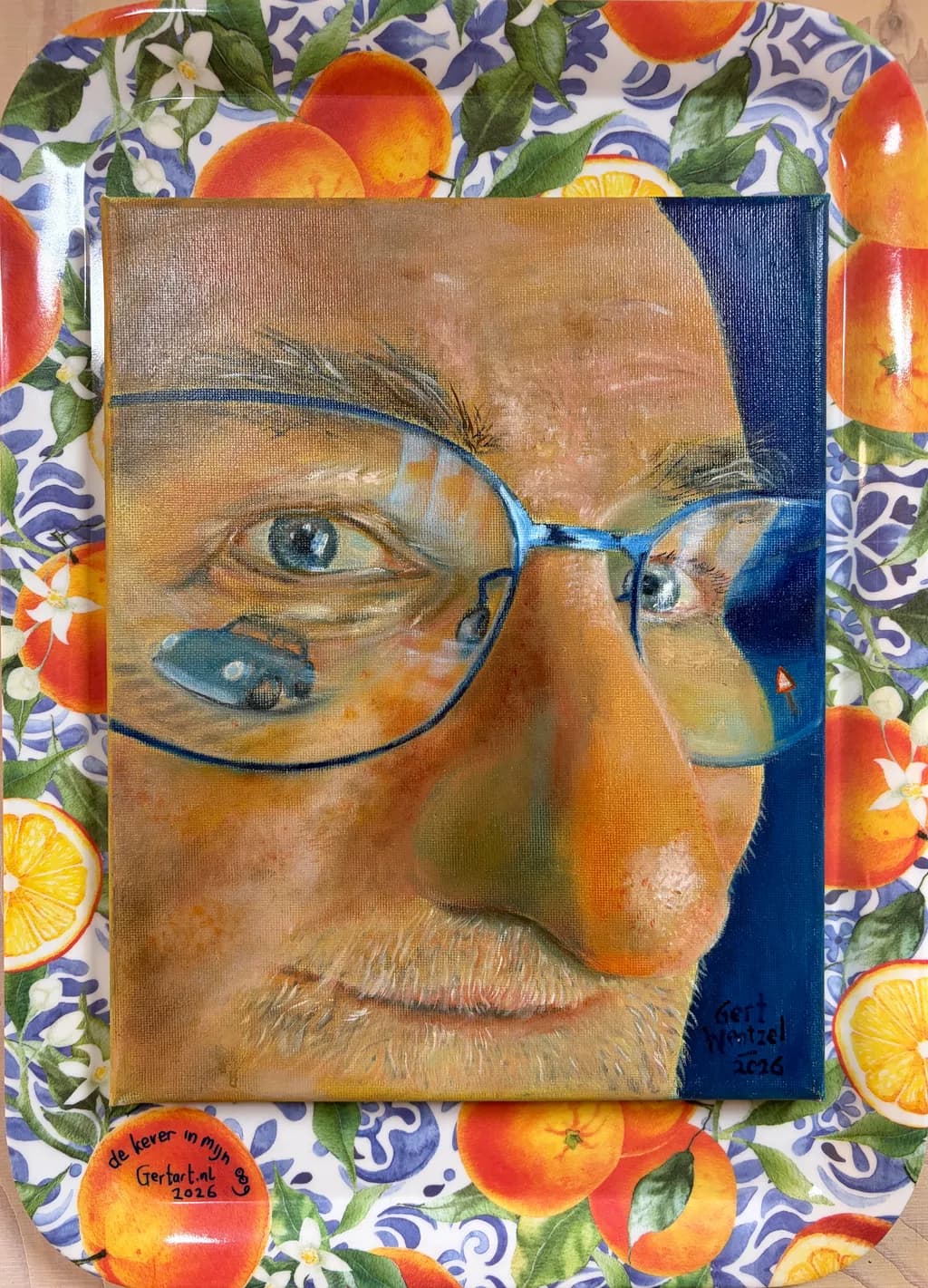 Orange Glasses Portrait