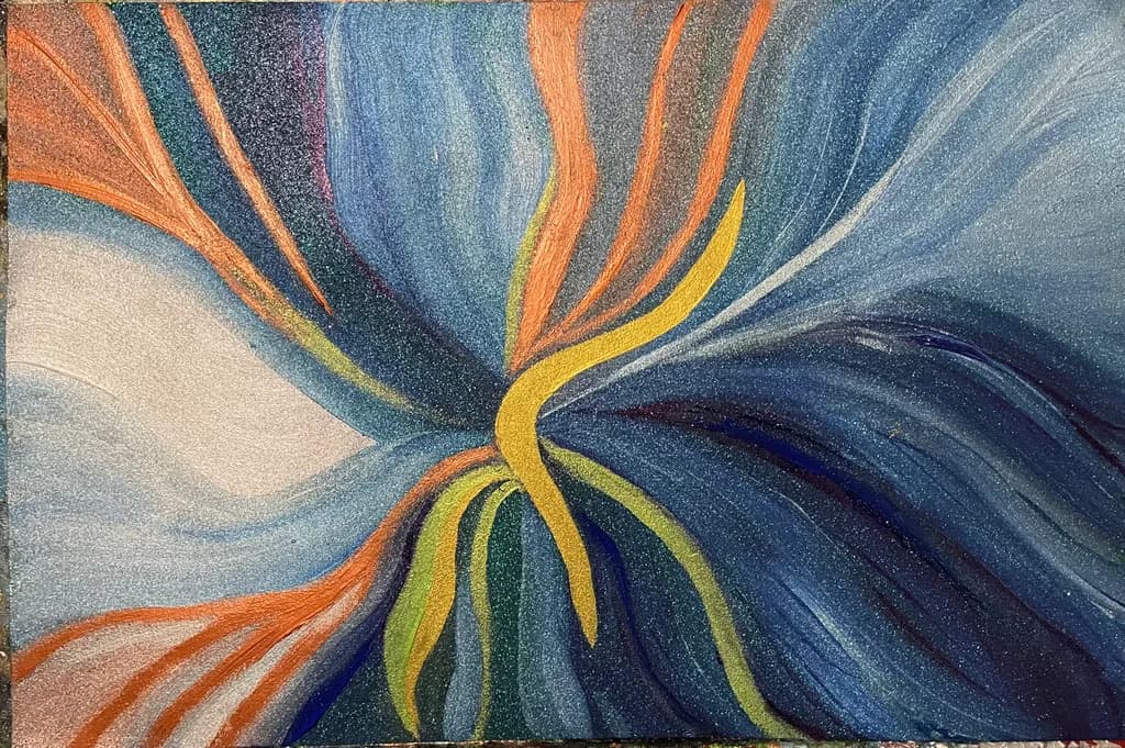 Converging Color Ribbons