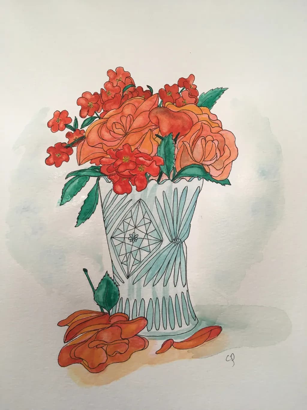 Flower Vase Bouquet