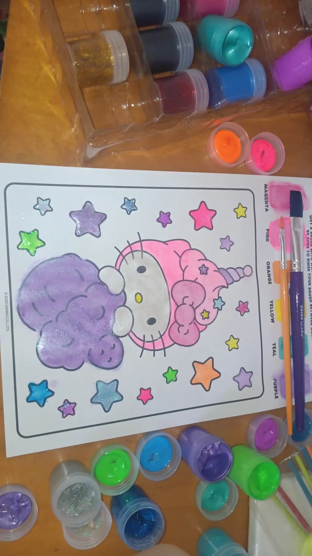 Hello Kitty Stars Coloring