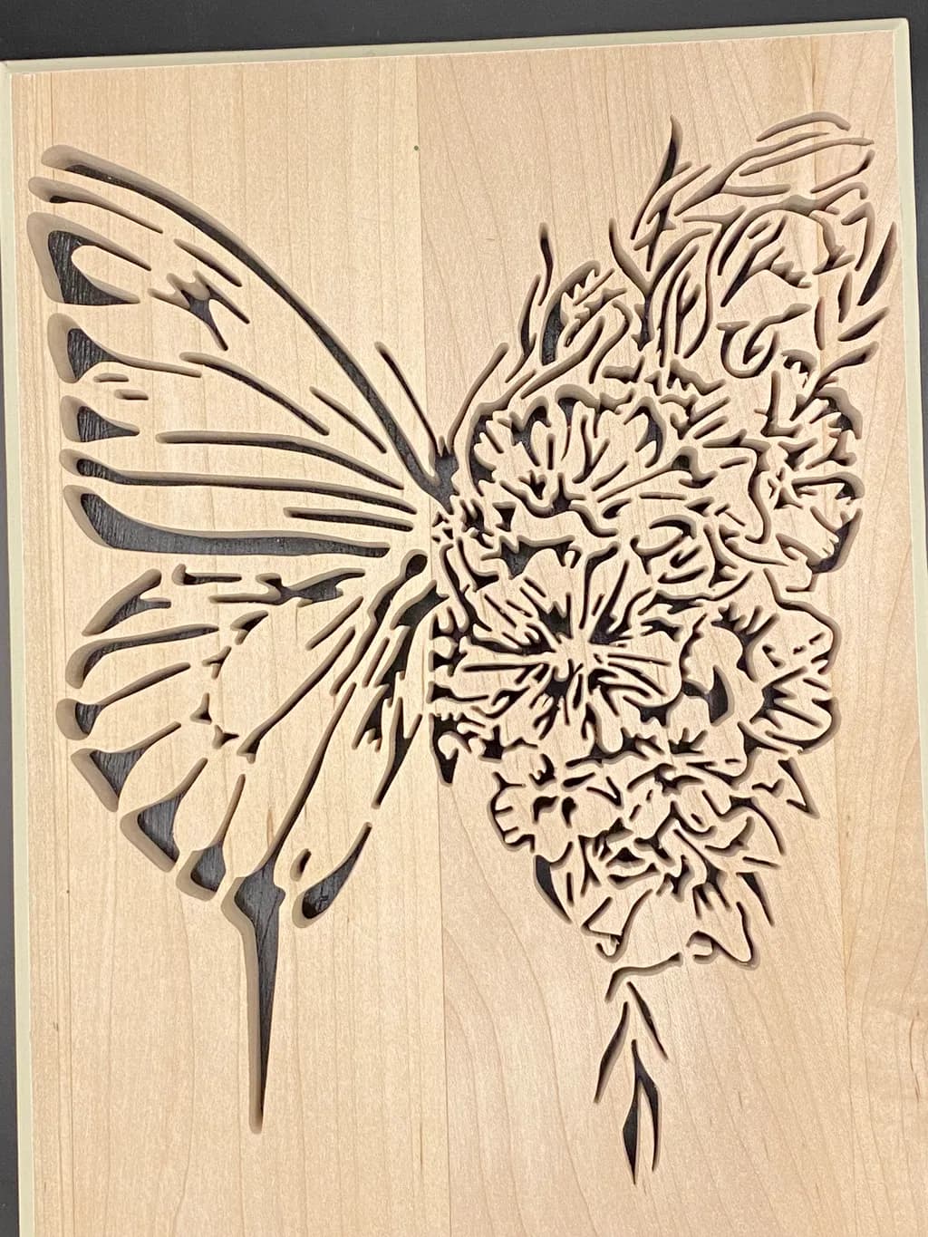Butterfly Floral Silhouette