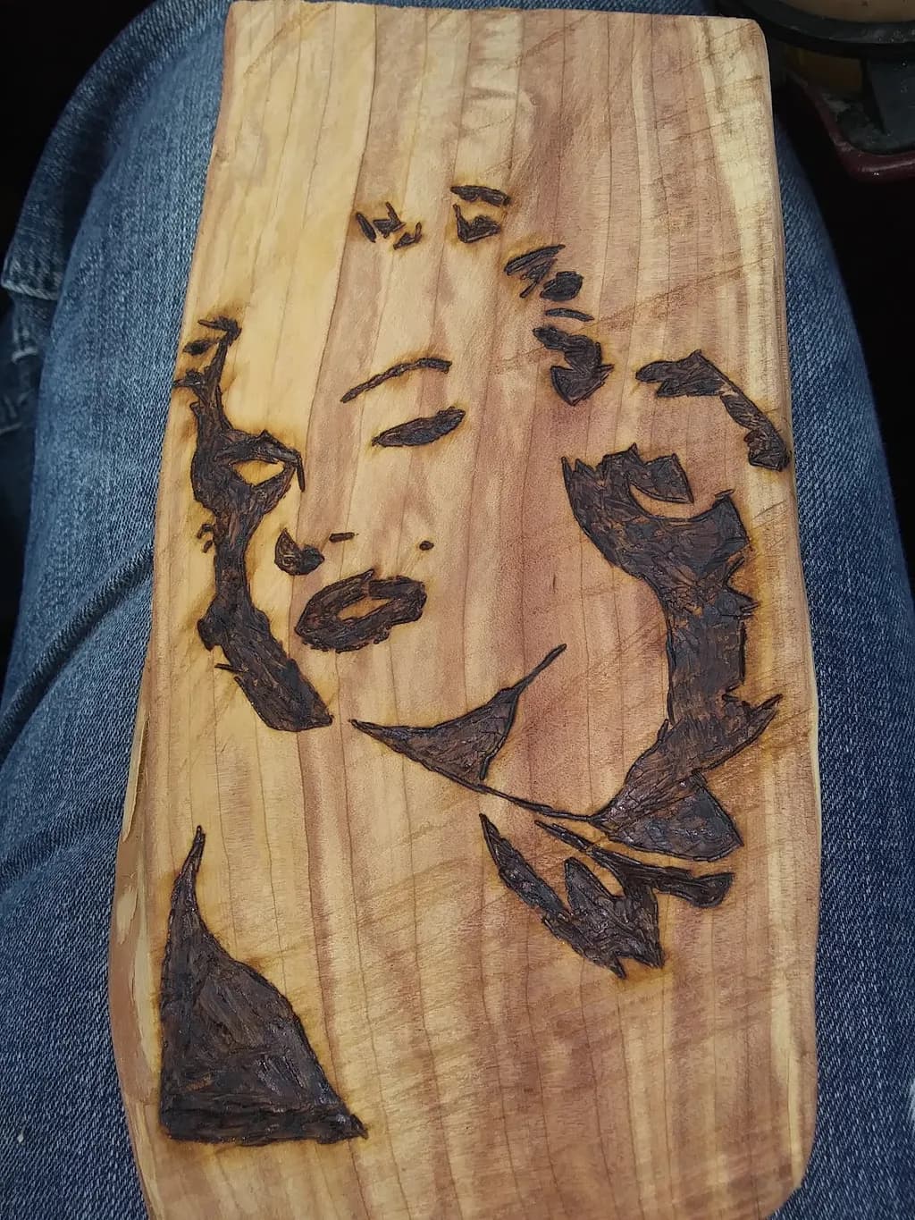Portrait on Wood