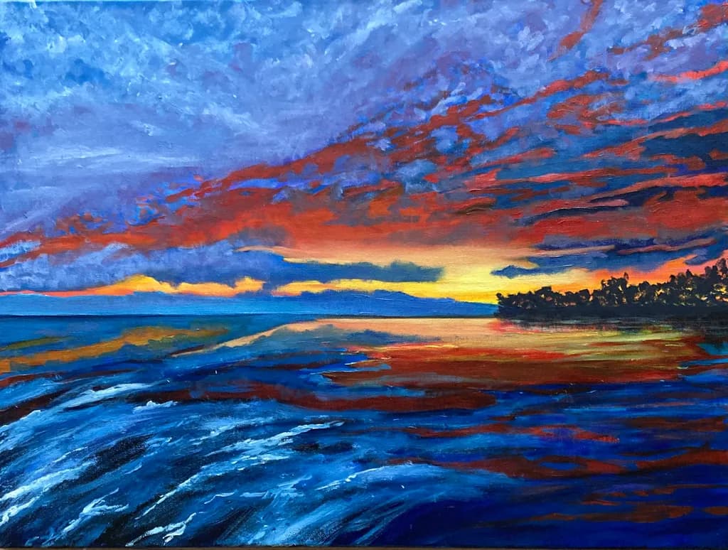 Sunset Over Water