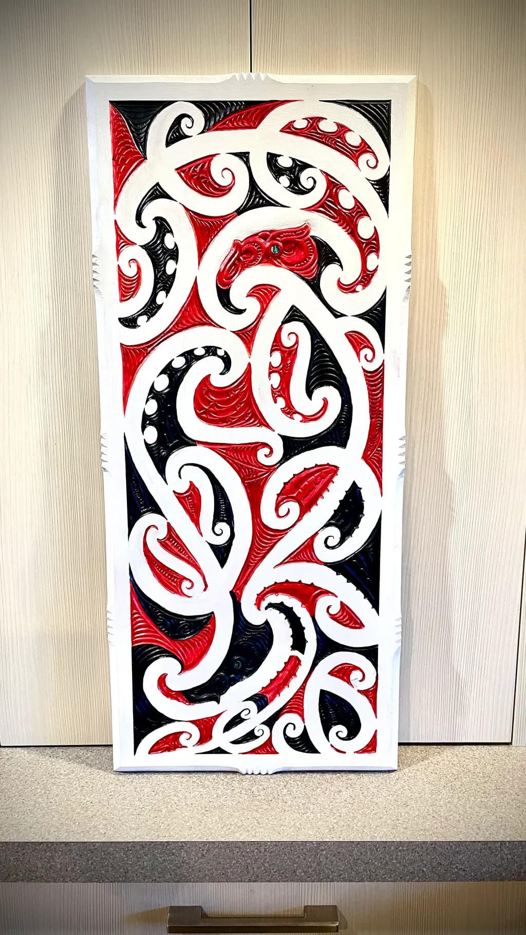 Curled Eagle Carving