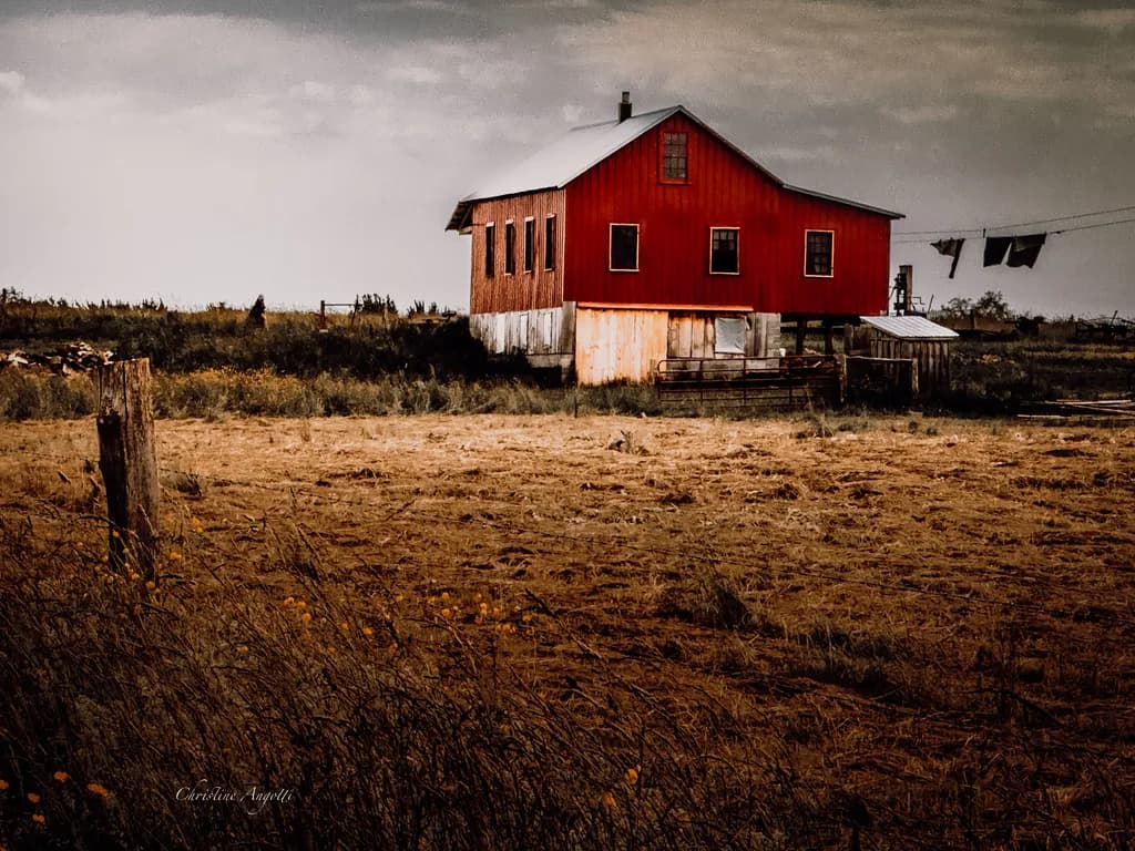Red Barn on the Farm