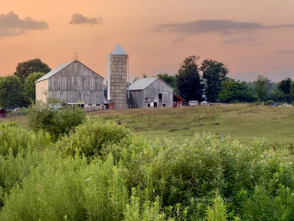 Country Farmstead Sunset