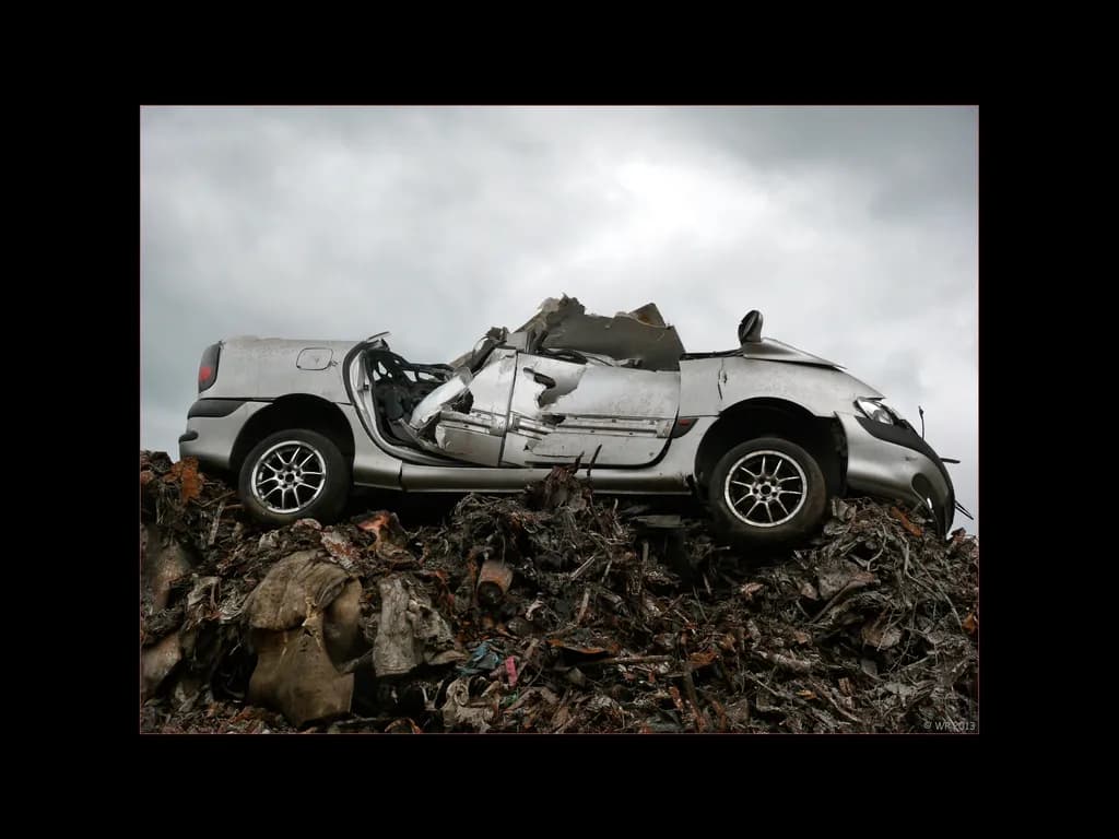 Ohne Dach Carwreck