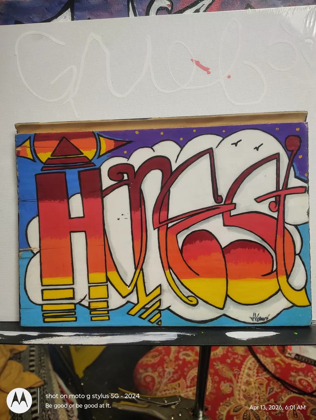 Sunset Hues graffiti