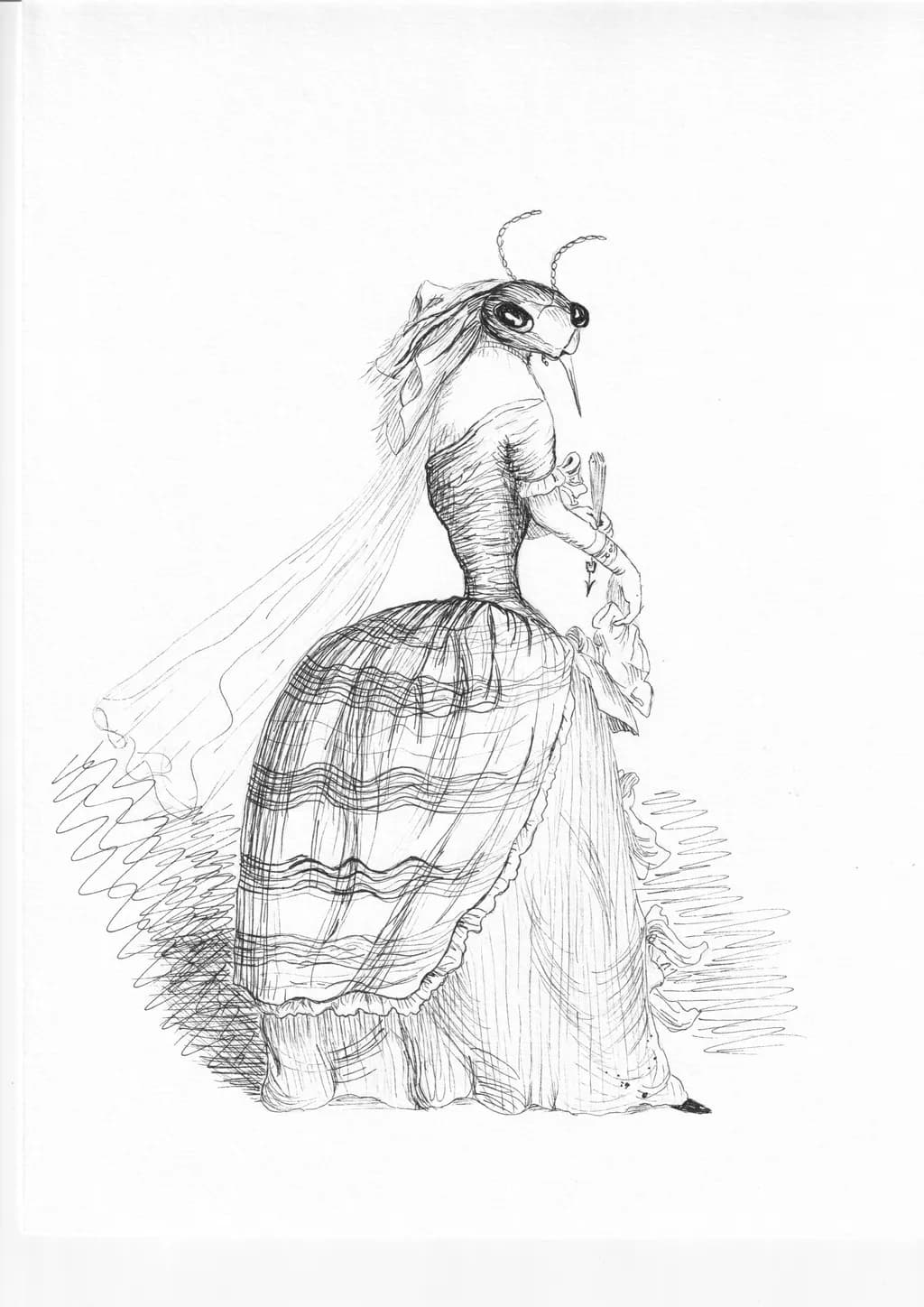 Insect Woman Portrait