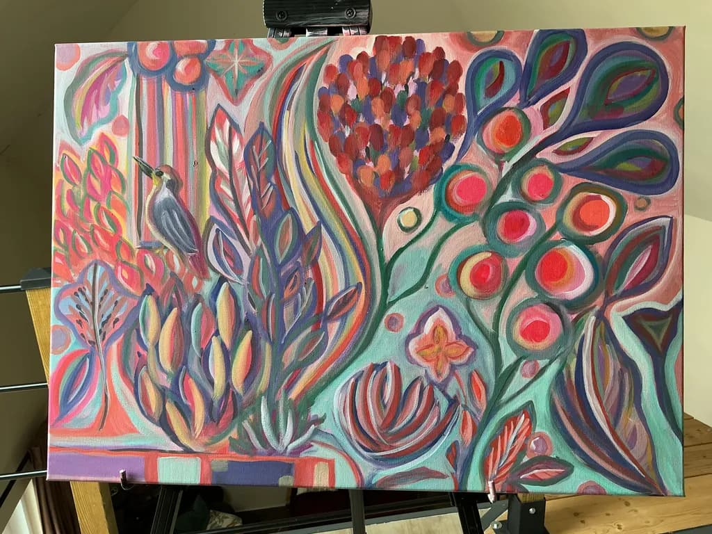 Floral Bird Garden