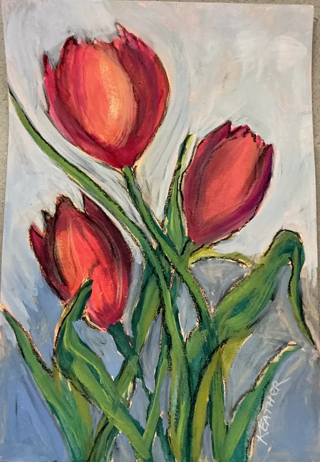 Crimson Tulips