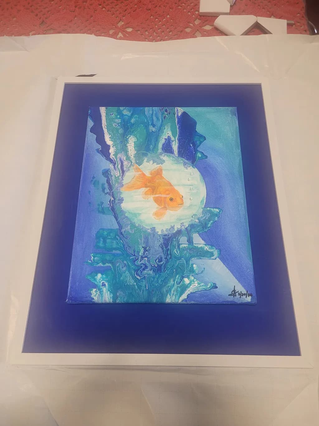 Goldfish in Aqua Sphere