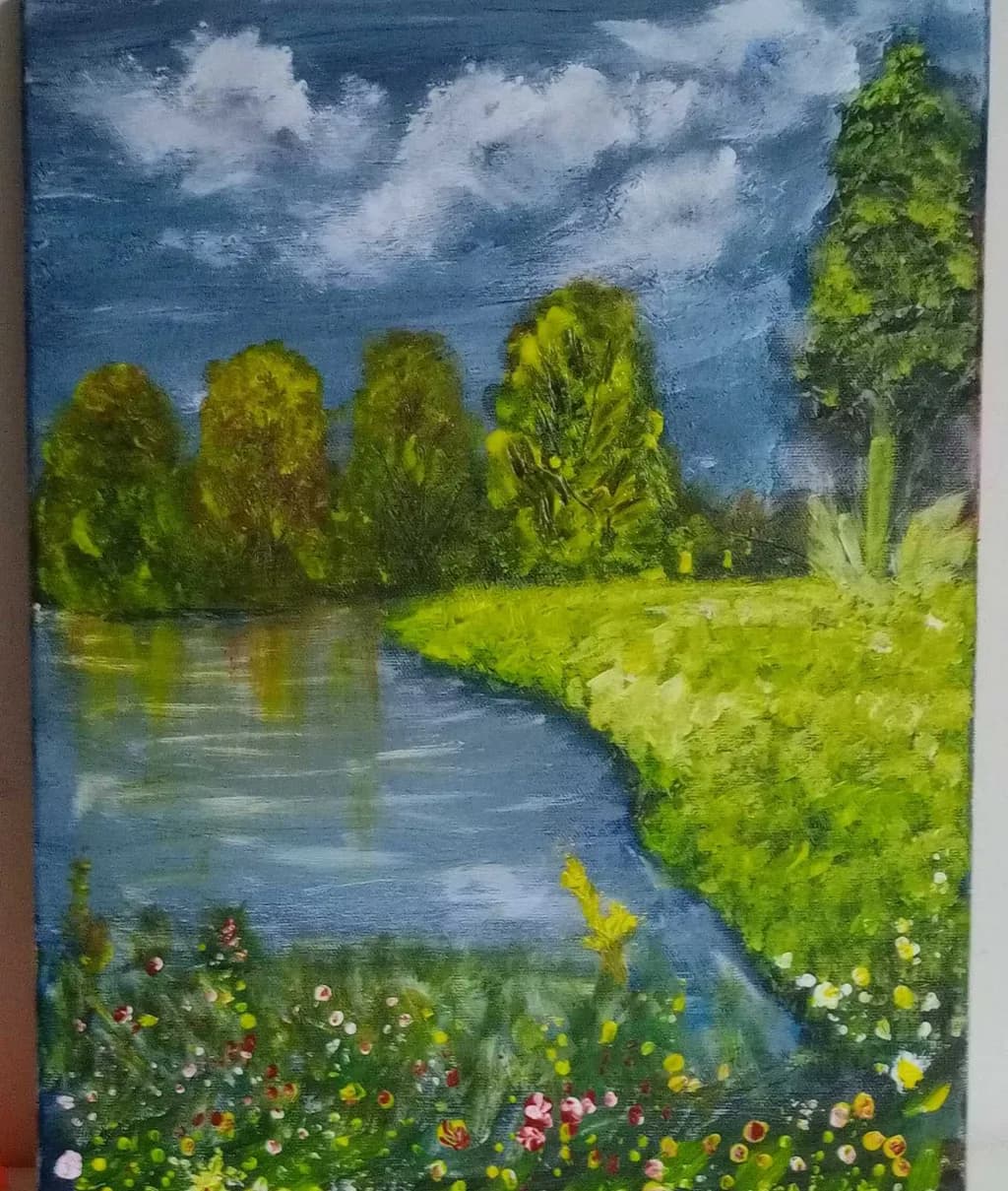 River and Trees Landscape