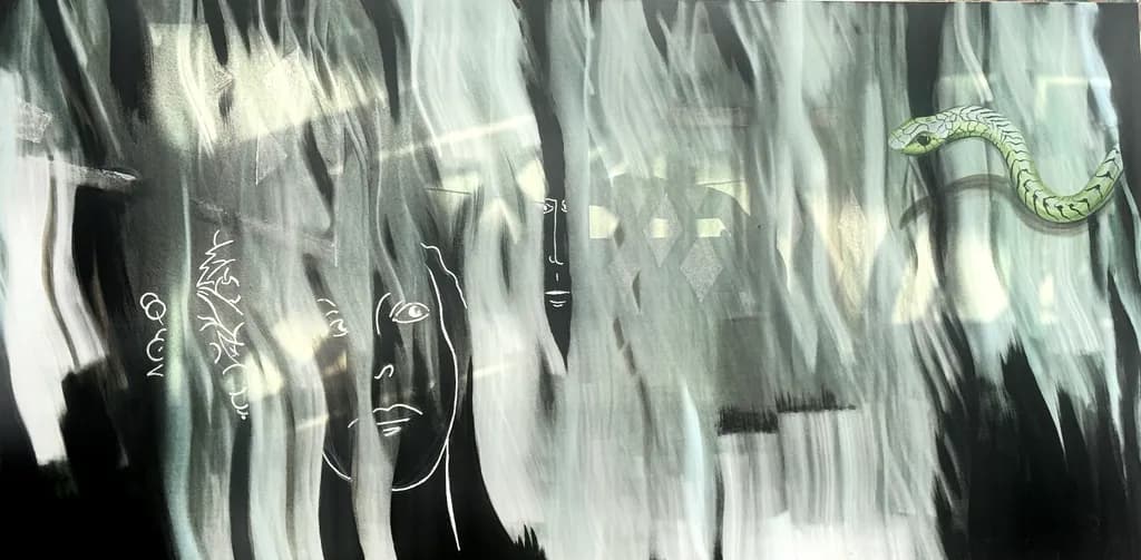Ghostly Faces and Serpent