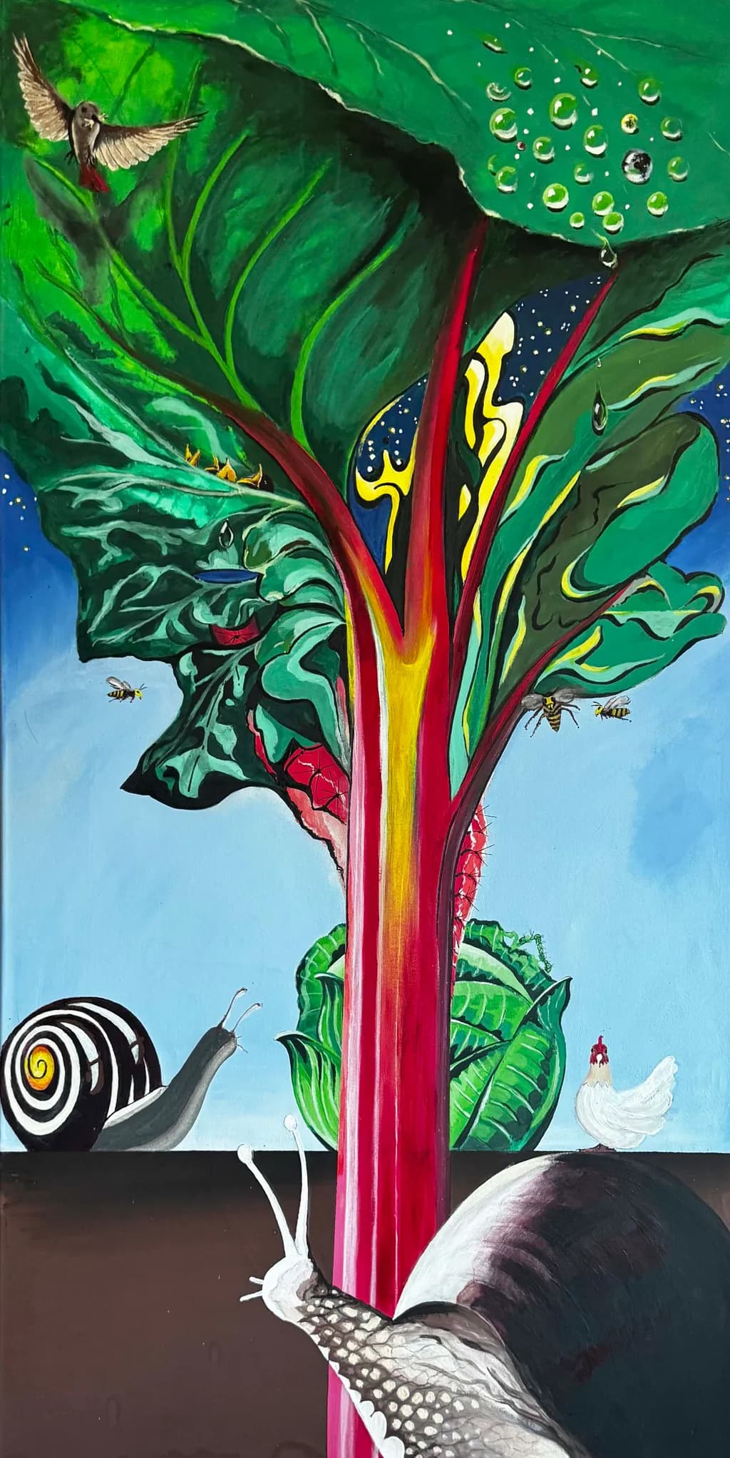 Rhubarb Stalk Scene