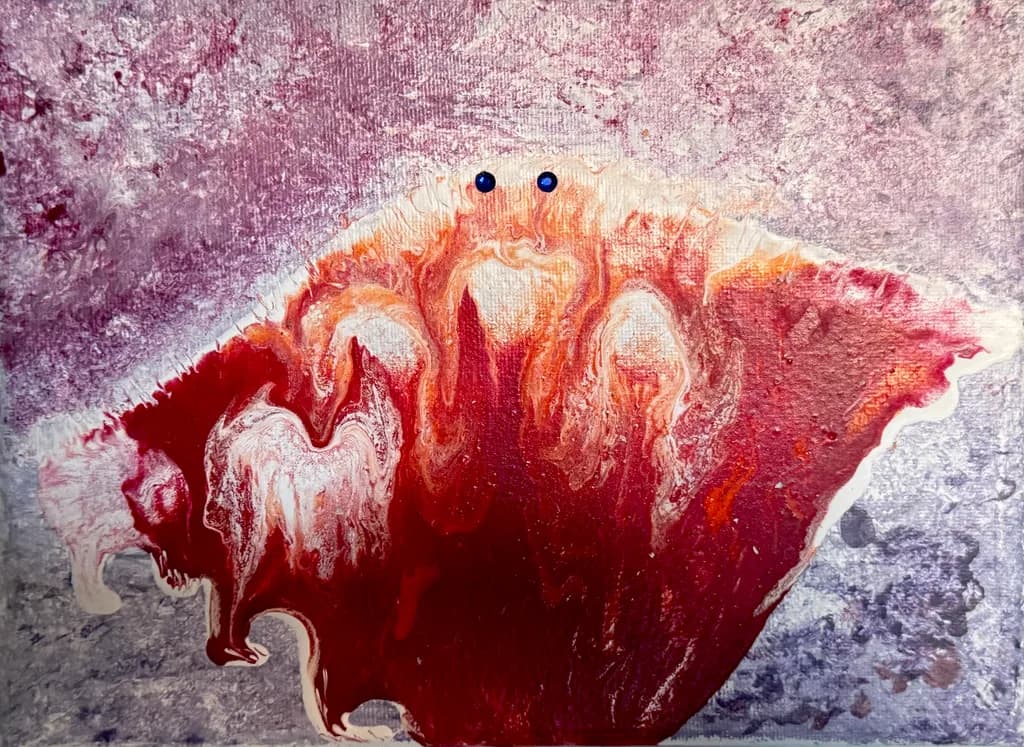 Abstract Red Crab