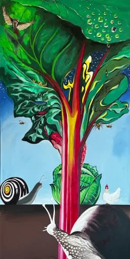 Rhubarb Stalk Scene