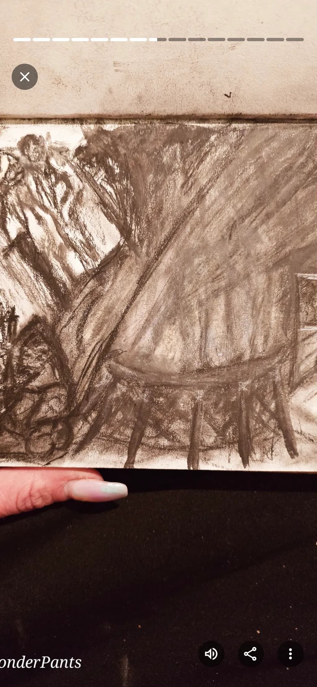 Shadowed Staircase Sketch