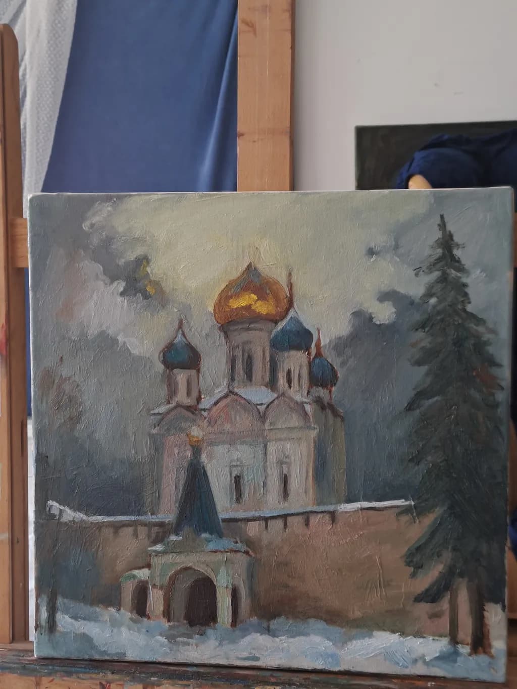 Winter Church Scene