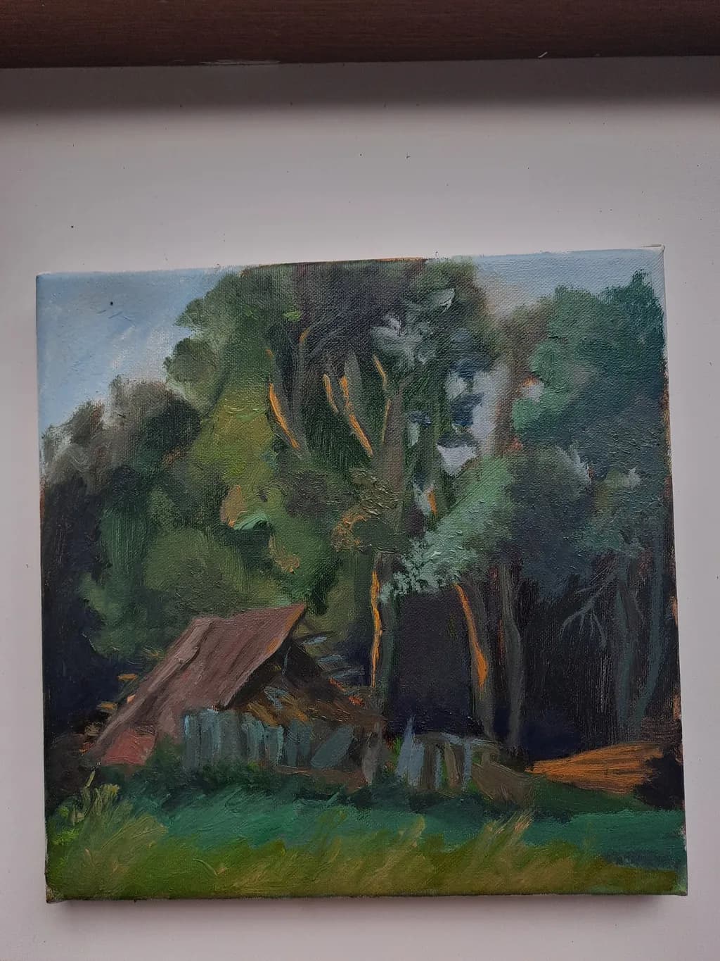Forest Cabin Scene