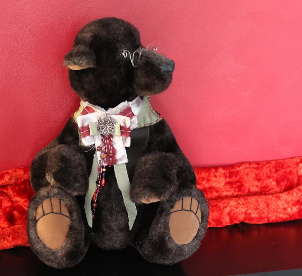 Plush Bear with Glasses