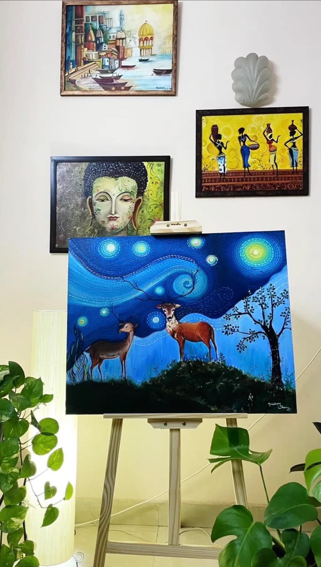 Starry Night Deer