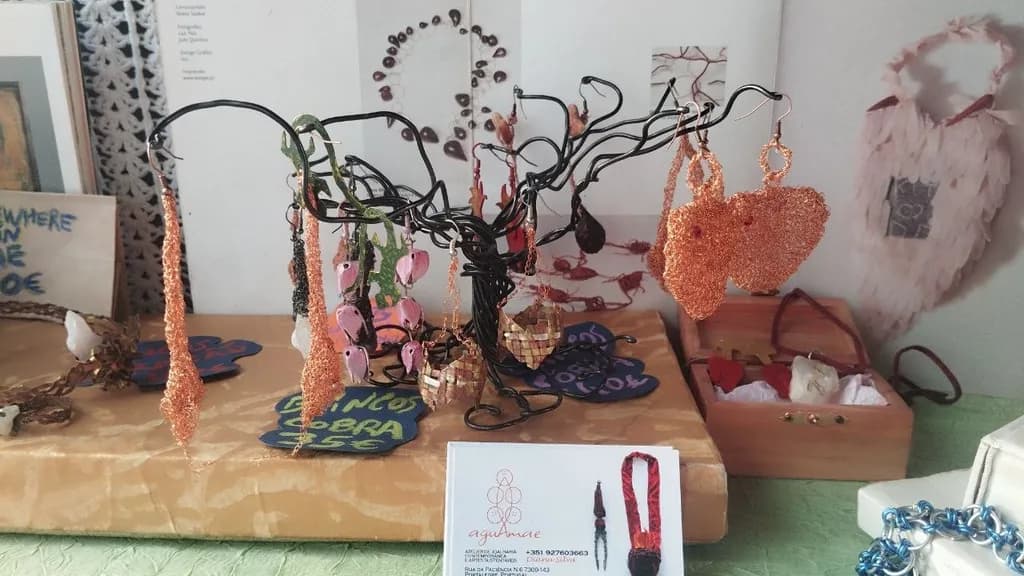 Copper Leaf Earrings