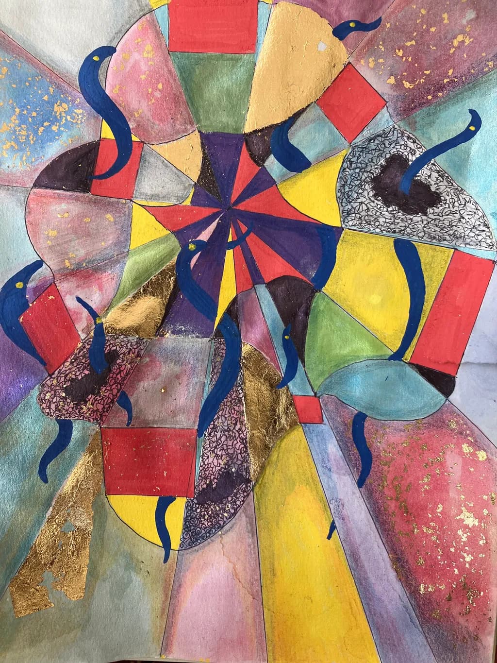 Abstract Snakes Spiral