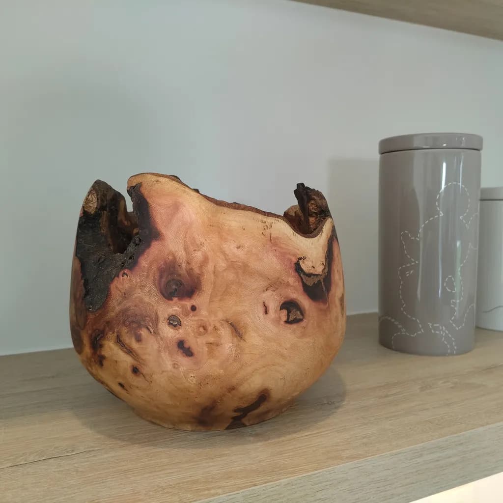 Wooden Burl Vessel