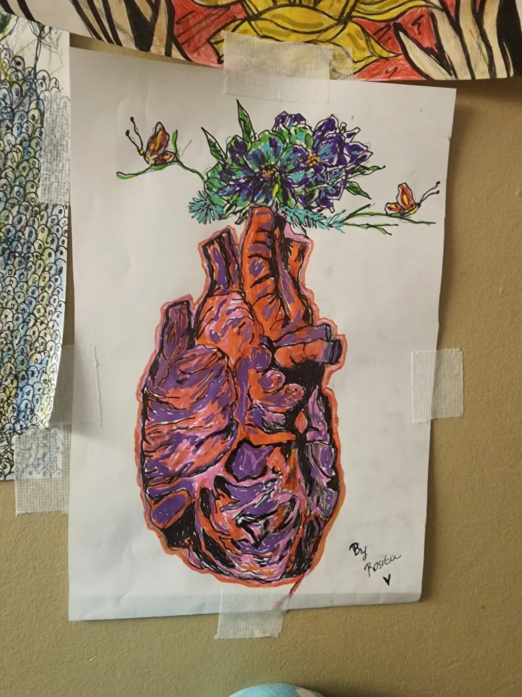 Heart with Flowers