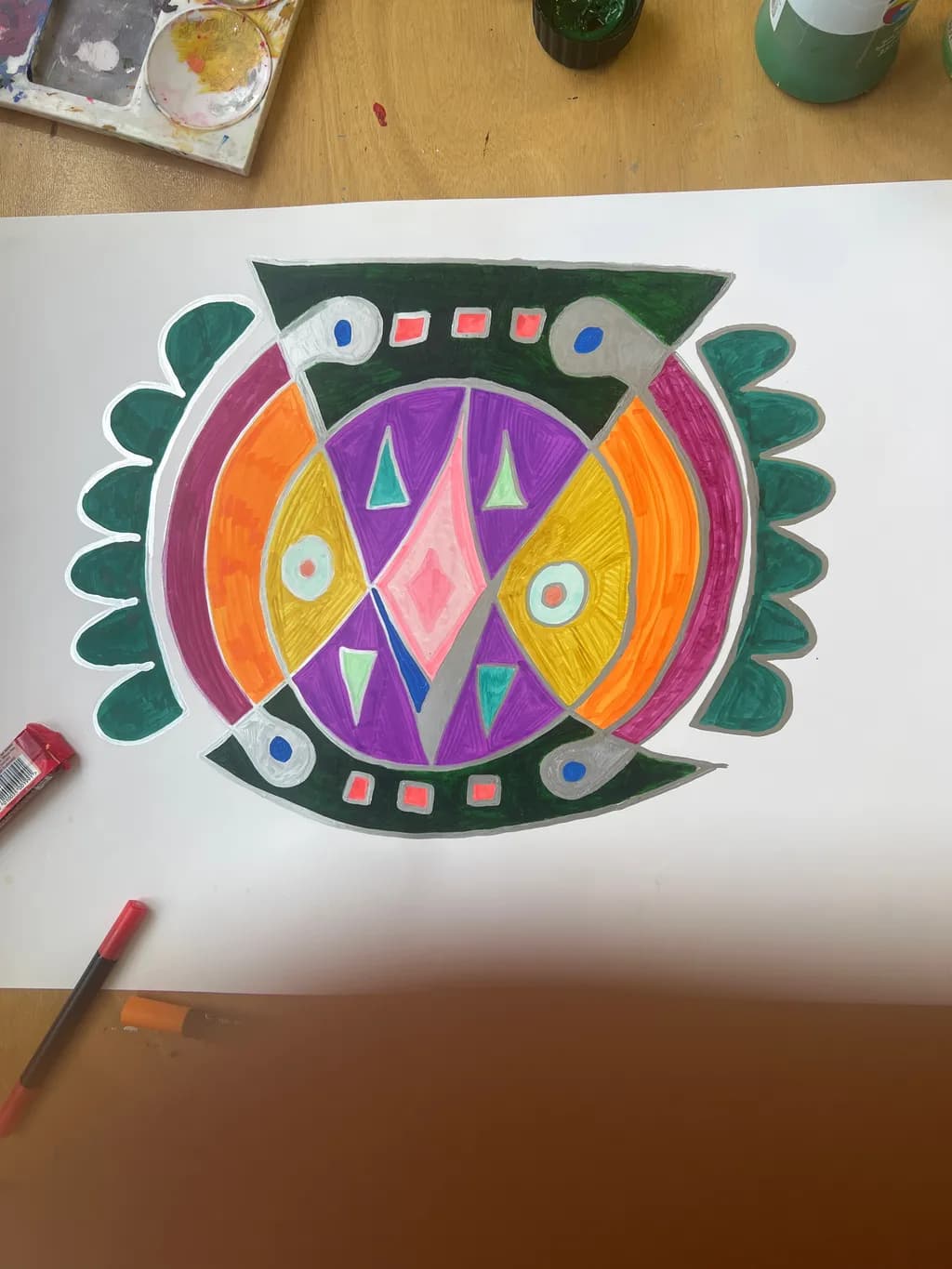 Abstract Fish Shield