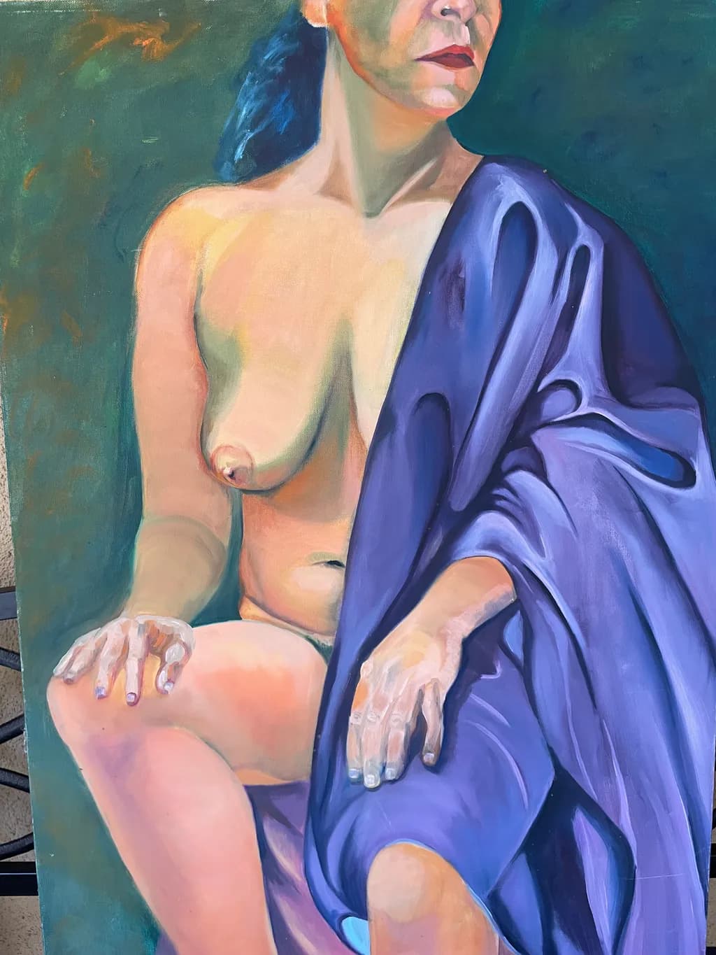 Seated Nude with Drape