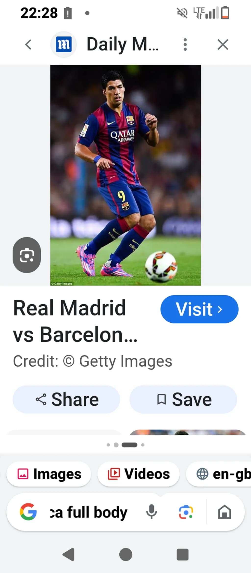 Barcelona Football Action
