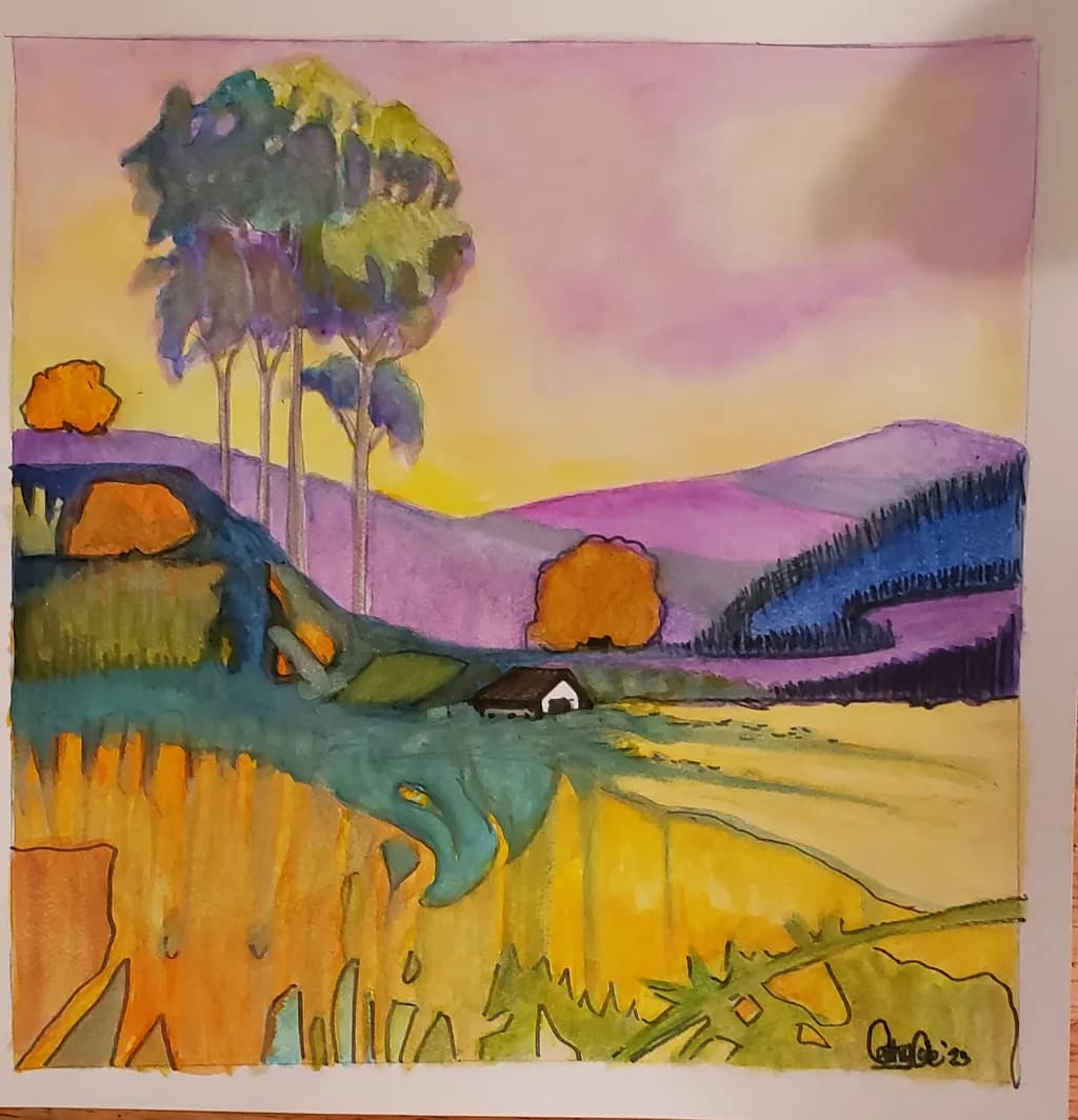 Countryside Hillside View