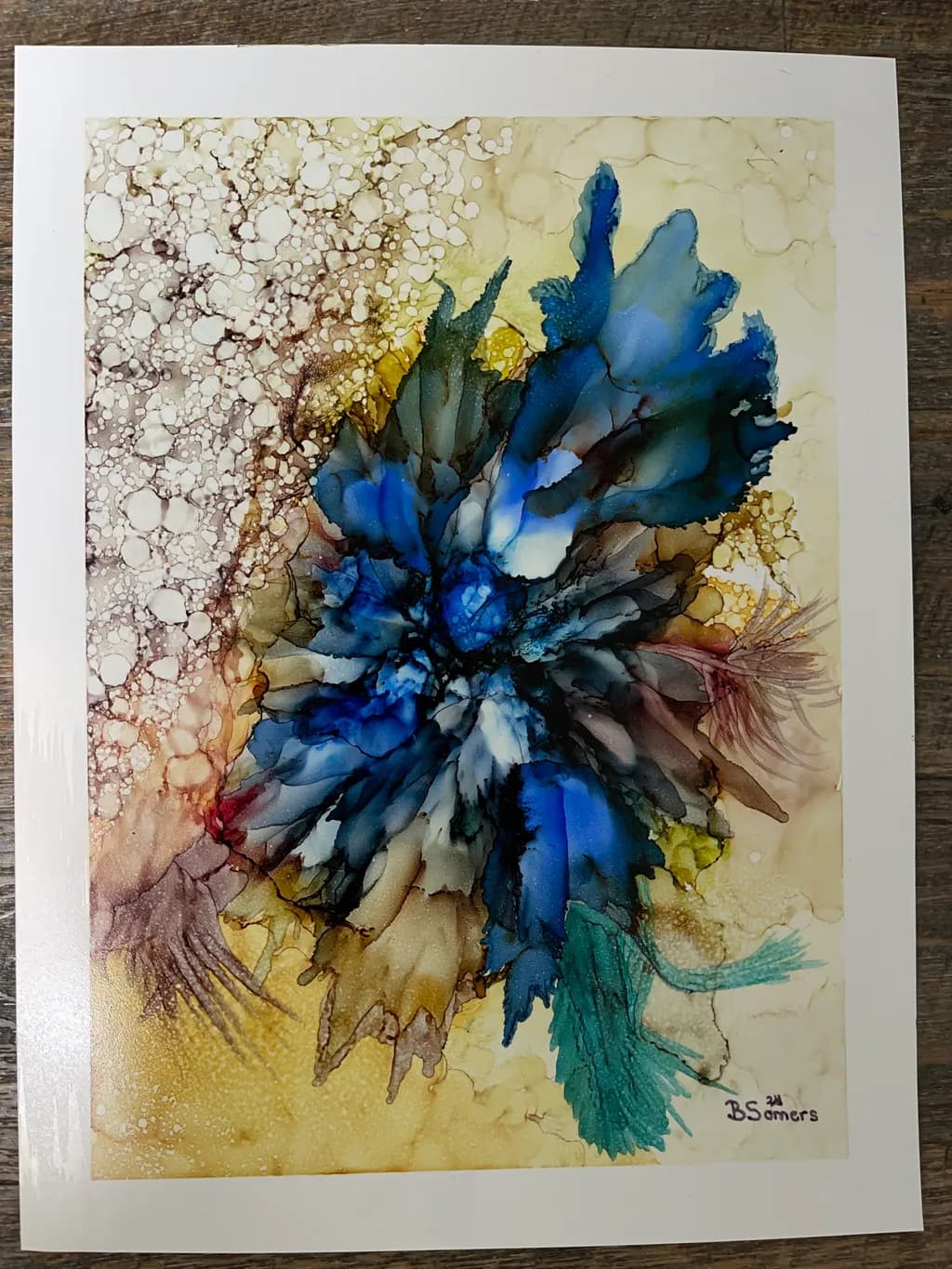 Blue Floral Burst
