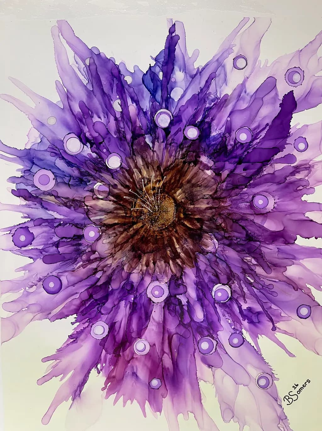 Purple Flower Burst